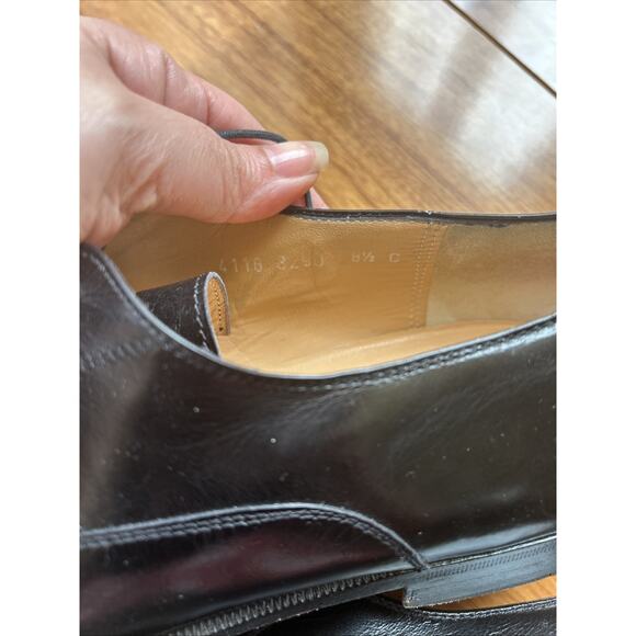 Salvatore Ferragamo Mens Padova Oxford Size 8.5 C Black Calfskin Dress Shoe main image 5